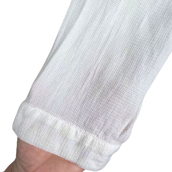 Soft Surroundings Cotton Gauze Embroidered Tunic Top White Size Medium - Picture 12 of 16